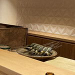 銀座 しのはら - 鮎でーす♡こちらは長良川の岐阜の…なんだっけ四文字熟語みたいな地名の…なんか有名なとこらしいですYo！