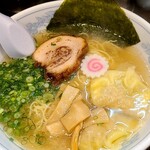 麺屋 和 - しおラーメン750円+ワンタン180円