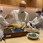 銀座 しのはら - そのままでも美味しそうだけどくゆらせて