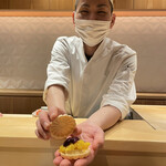 銀座 しのはら - あれ？ここは銀座大石だっけ？ってあなたはこちらが本拠地なのね！しかもフォアグラ最中ってしのはらさんが元祖だったのか！ｗｗｗ