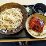 Yudetarou - ミニうな丼セット・蕎麦大盛り