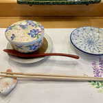 三笠鮨 - 蛤（はまぐり）の茶碗蒸し