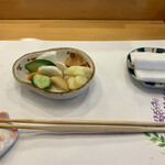 三笠鮨 - 箸休めのお新香