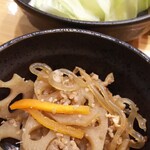 焼き鳥 ばかちん - 小鉢とキャ