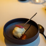 レストラン オオツ - 2021.7 明石産鱧のベニエ アンチョビ入りの野菜ピュレ