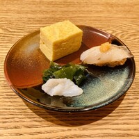 築地青空三代目 大名古屋ビルヂング店 - 蛸の刺身　出汁巻き玉子　太刀魚