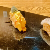 築地青空三代目 大名古屋ビルヂング店 - 本鮪赤身の漬け　牡丹海老の漬け　赤烏賊