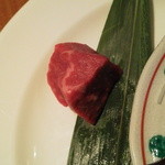 てらおか風舎 金沢店 - 肉の旨味がしみじみ感じられた、脂身の少ない部位。