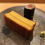 木挽町 とも樹 - とろたく巻と玉子焼き