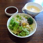 Suteki Chuubou Benibana - サラダ＆ポタージュスープ