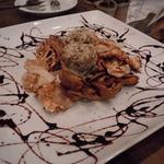 ア ミオ アージョ - シャンピニオンデュクセルをつめた秋刀魚のオーブン焼き　いろいろなきのこのソテー添え！