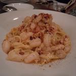 ア ミオ アージョ - 手打ちのタリオリーニ！自家製ツナと小海老のオイルソース