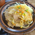 都食堂 - 生姜焼き定食(アップ)