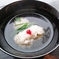 ひのきざか - 【椀物】「旬魚葛叩き　新蓮根豆腐」