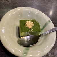 天ぷら わかやま - 自家製デザート(抹茶の豆乳プリン)