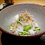 日本料理FUJI - 薫り高い枝豆とジャコの混ぜご飯