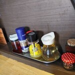 麺屋 あがら  - 卓上のじゃばら果汁を加えるとこれまた爽やかで旨い♪味変前・味変後どちらも最高に美味しいです。