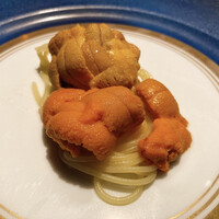 蒼 - 唐津　赤ウニと余市　バフンウニの冷製フェデリーニ