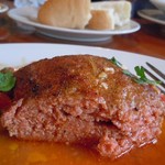 トーク バック - 仔羊のハンバーグ断面！