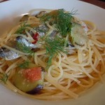 トーク バック - イワシのマリネと秋ナスのぺペロンチーノ