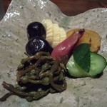 酒盃 - がっこ盛り合わせ