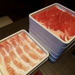 Yuzu An - 豚バラ、牛肉。