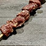 とり茶太郎 - ほろほろ鳥の砂肝　素晴らしい焼き色