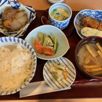 甚兵衛 - ムツの焼き魚定食( ⸝⸝⸝⁼̴́◡︎⁼̴̀⸝⸝⸝)