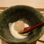 すし宮川  - 肝クリーム　シャリ