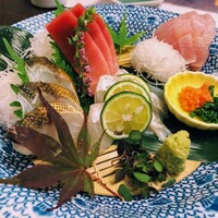 恵比寿亭 - 恵比寿亭　4点盛り《明石の真鯛、メバチマグロ、新島クロムツ、千葉ヒラメ》