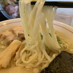 佐野ラ－メン たかの - 青竹手打ちの多可水麺。ピロピロとコシも良く啜りが止まらない！