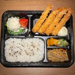 fried shrimp Bento (boxed lunch)