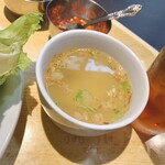 MONGGO MORO - 定食についてくるソト（スープ）です