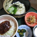 花園 - ランチ　ざるうどん・ソースカツ丼