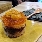 Sannomiya Sushi Ebisu - うにミルフィーユ