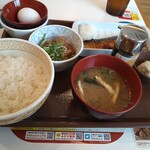 すき家 - さば朝食400円税込&牛小鉢110円税込です