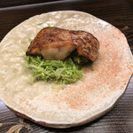 片折 - 七尾 喉黒の酒盗焼
      →軽やかでピュアなお料理が続いた後に…やってきました！喉黒様！しかも酒盗焼！こんな喉黒の焼があるなんて♪酒盗の旨味を纏った喉黒は堪りませんよね(^O^)／