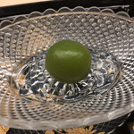 片折 - 甘味は青梅のシロップ漬け。穏やかな甘味ですね！