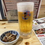 Hakodate Marukan Gyogyoubu Umigaki - 乾杯生ビール　サッポロクラッシック