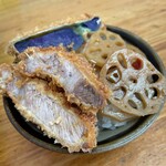 とんかつ 栄ちゃん - 〆はいつもの3食丼