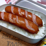 いちやまマート - ジョンソンヴィル弁当（炊飯器炊いて盛った）～☆