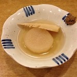 春のお店 - おでん（大根、竹の子）