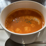 カフェ フロインドリーブ - 本日のスープ(パプリカのスープ)