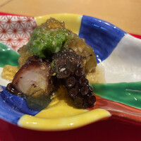 賛否両論 名古屋 - 【先付け】タコの柔らか煮と茄子の煮浸し