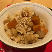 賛否両論 名古屋 - 【ご飯】水無月ご飯、いぶりがっこ