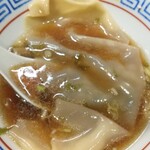 づゅる麺 池田 - 丼サイズなワンタン皮（幅広麺）！！