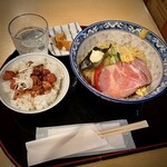 ちゃんこ割烹 四季味 茜 - 純レバ丼・冷やし中華セット