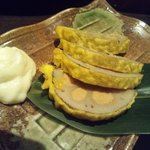 個室 黒豚しゃぶしゃぶと魚 まん - からし蓮根！これは辛くておいしかった～。