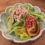 鳥つね自然洞 - サラダ