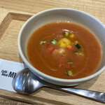 Naoetsu Ryouhin Shokudou - 久保田農園さんの冷製トマトスープ